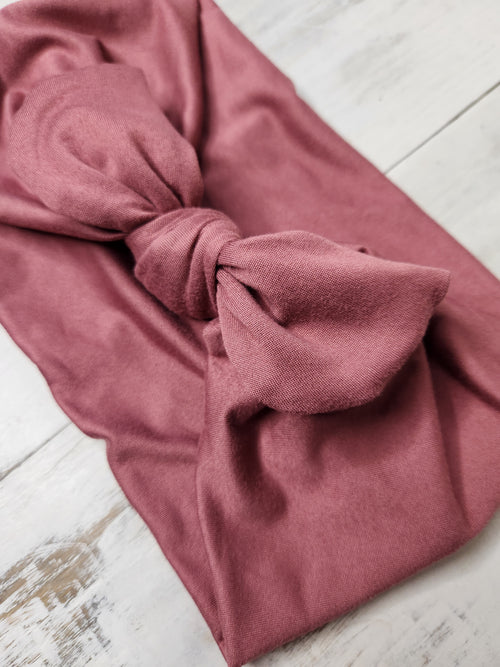 Headhug - Mauve Faux Bow