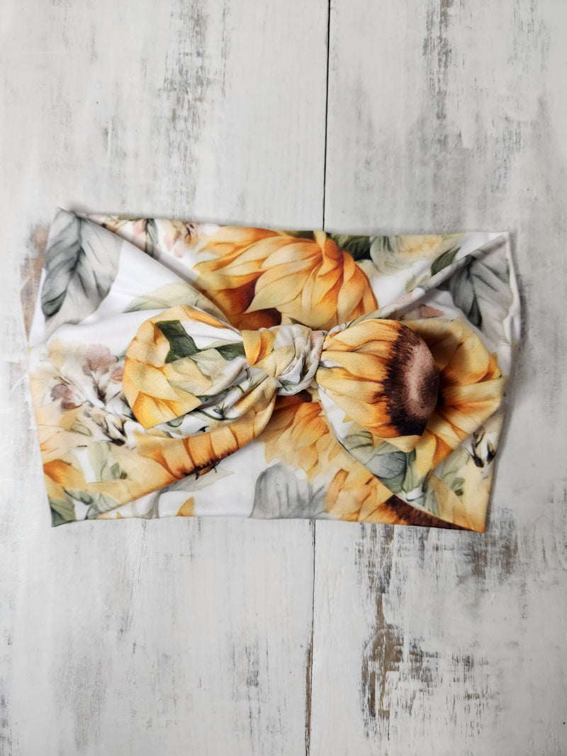 Headhug - Sunflower Faux Bow