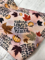 Headhug - Autumn Leaves & Pumpkins Please Faux Bow
