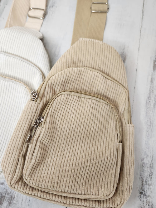 Corduroy Small Backpack