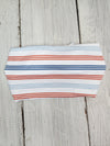 Headhug - Red + Blue Stripe Faux Bow