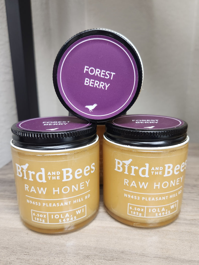 Bird and the Bees Raw Honey - Forest Berry