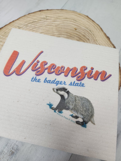 Wisconsin Badger Swedish Dish Cloth