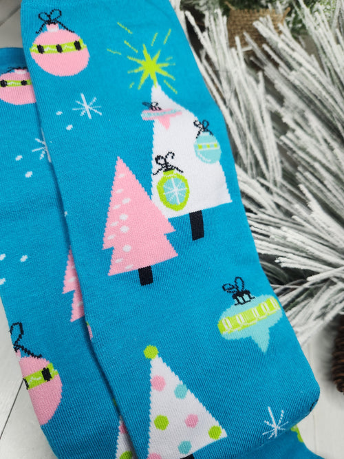 Knee High Socks - Vintage Tree