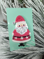 Jolly Old Elf Santa Brooch