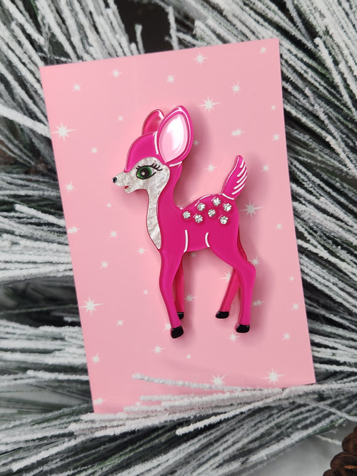 Fawntasia Deer Brooch