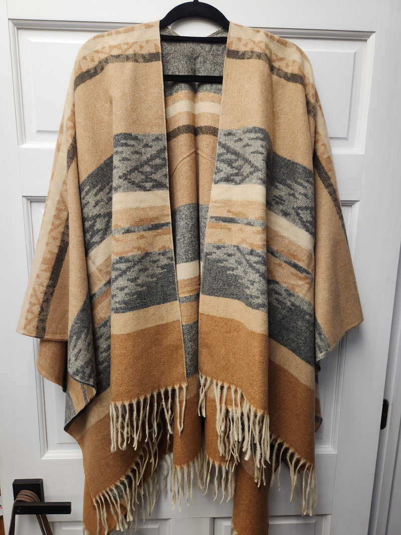 L'Anse Aztec Shawl (Brown)