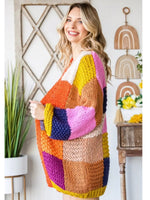 Colorful Chunky Knit Sweater