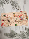 Vintage Christmas Faux Bow Headhug