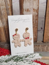 Gingerbread Girl & Boy Handmade Clay Earrings
