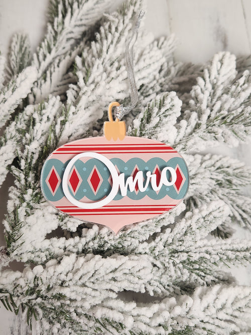 Omro Acrylic Vintage Ornament