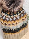 The Winter Wanderer Pom Beanie Hat - Taupe