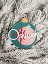 Oshkosh Acrylic Vintage Ornament