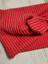 Christmas Red Textured Faux Bow Headhug