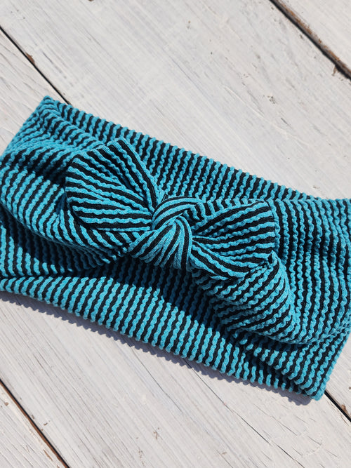 Turquoise + Black Urban Textured Headhug