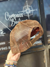 Really Busy Dilly Dallying | Foam Trucker Hat | Bubble Letters - Brown