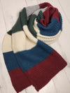 Colorblock Cozy Ribbed Scarf - Winter Woods