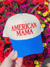 American Mama | Embroidered Snapback Trucker Hat