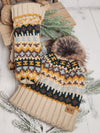 The Winter Wanderer Pom Beanie Hat - Taupe