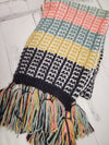 Colorburst Fringe Knit Scarf