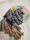 Colorburst Fringe Knit Scarf