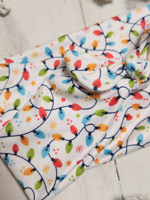 Festive Lights Faux Bow Headhug