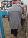 Grey Check Medium Weight Shacket (small- 3xl)