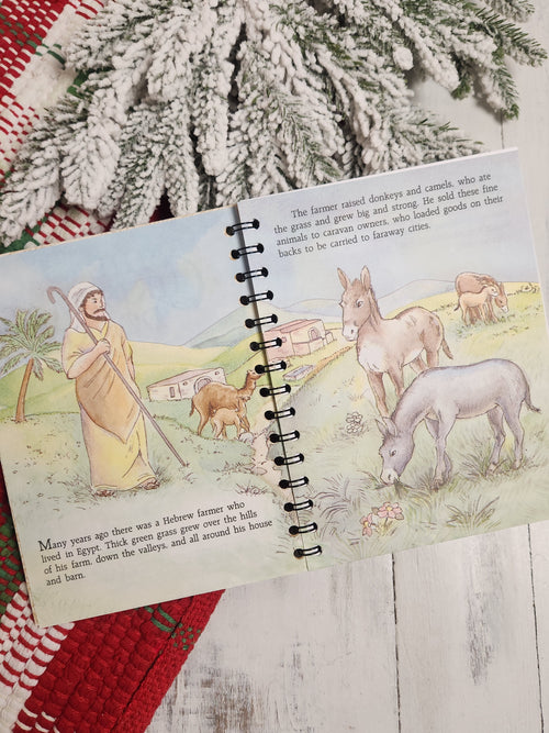 The Christmas Donkey Upcycled Journal
