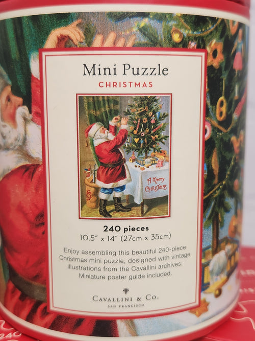 Cavallini 240pc. Mini Puzzle - Christmas Santa
