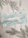 Snowman Faux Bow Headhug