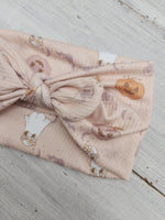 Boho Ghost Faux Bow Headhug