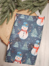 Waffle Kitchen Towel with Hanging Loop - Snowman