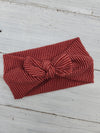 Dark Rust Textured Faux Bow Headhug