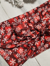 Plaid Snowflake Faux Bow Headhug