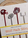 Winneconne Wolves Acrylic Stir Sticks