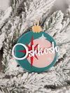 Oshkosh Acrylic Vintage Ornament