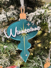 Winneconne Acrylic Vintage Ornament - Green