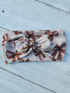 Football Bow Faux Bow Headhug