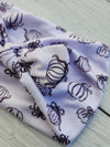 Black & White Pumpkins Faux Bow Headhug