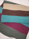 Colorblock Cozy Ribbed Scarf - Fireside Berry