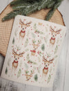 Holly Deer Swedish Dishcloth