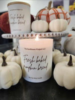 Fresh Baked Pumpkin Bread Soy Wax Candle (8oz)