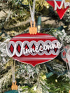 Winneconne Acrylic Vintage Ornament - Maroon