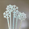 Let it Snow Snowflake Acrylic Stir Sticks