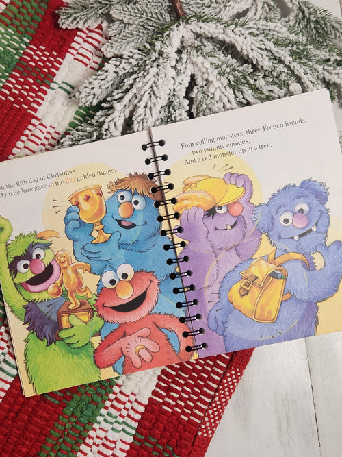 Elmo's 12 Days of Christmas Upcycled Journal