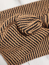 Brown & Black Textured Faux Bow Headband