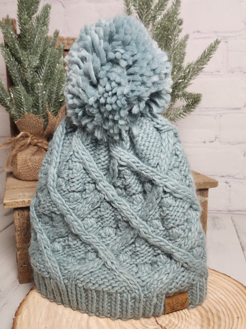 Everblue Cozy Pom Beanie Hat