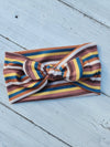 Vintage Stripe Faux Bow Headhug