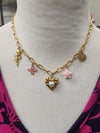 Pearl Heart Charm Necklace