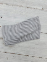 Grey Textured Faux Bow Headhug